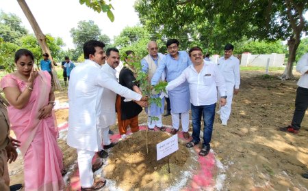 पशुधन मंत्री श्री धर्मपाल सिंह ने जनपद बरेली एवम बदायूं में किया वृक्षारोपण