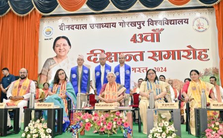 महामहिम कुलाधिपति की अध्यक्षता में हुआ 43वें दीक्षांत समारोह का भव्य आयोजन