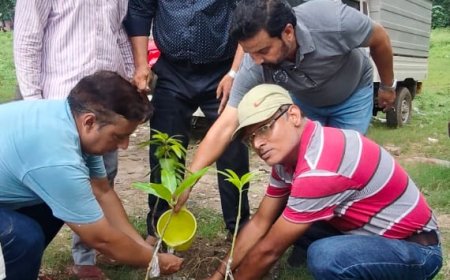 एक पेड़ मां के नाम कार्यक्रम के अन्तर्गत हुआ वृक्षारोपण