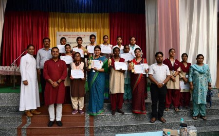 सेंट जोसेफ कॉलेज फॉर वुमेन में हुआ वाद विवाद प्रतियोगिता का आयोजन