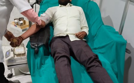 प्रधानमंत्री के जन्मदिन पर हुआ रक्तदान  शिविर का आयोजन