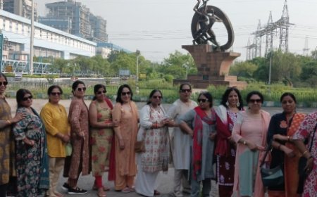 सेवानिवृत्त एनटीपिसियंस फेमिली ने एनटीपीसी दादरी का किया विजिट
