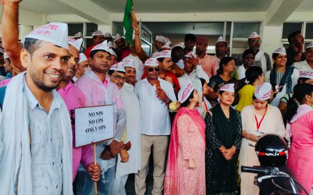 अटेवा ने निकाला आक्रोश मार्च