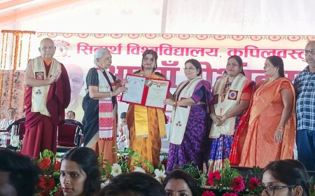 सिद्धार्थ विश्वविद्यालय के आठवें दीक्षांत समारोह में परमेश्वर सिंह मेमोरियल पीजी कॉलेज मथुरा नगर, आनन्दनगर -महराजगंज की  चार छात्राओं ने लहराया कालेज तथा क्षेत्र का परचम