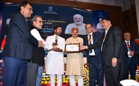 कोयला मंत्रालय स्टार रेटिंग अवार्ड में एनसीएल ने लहराया परचम