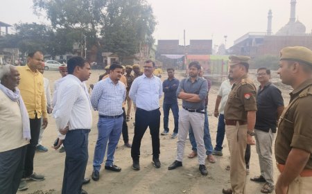 एसडीएम ने कार्तिक पूर्णिमा पर लगने वाले मेले व घाट का किया निरीक्षण, दिए आवश्यक निर्देश