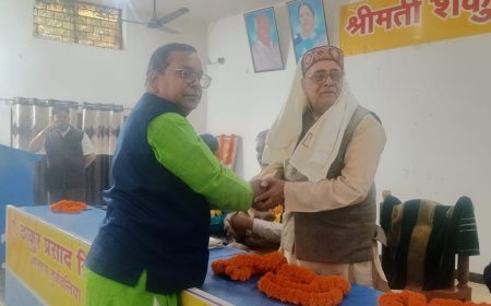 उत्तर प्रदेश प्रधानाचार्य परिषद के प्रदेश अध्यक्ष डॉ सुशील कुमार सिंह का हुआ भव्य स्वागत