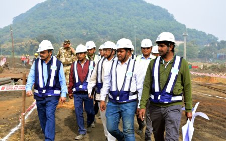 एनटीपीसी सिंगरौली में क्षेत्रीय कार्यकारी निदेशक (उत्तर), का दौरा