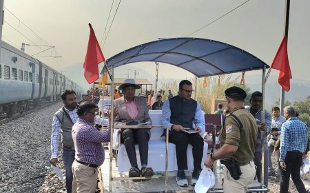 संरक्षा आयुक्त (रेलवे) ने किया  करैला रोड-शक्तिनगर रेलखंड दोहरीकरण परियोजना पूर्ण