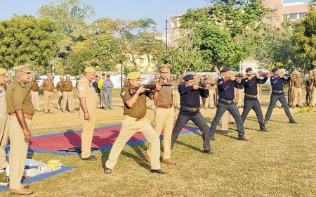 Sonbhadra: शांति एवं सुरक्षा-व्यवस्था बनाये रखने को 'बलवा ड्रिल' का किया गया पूर्वाभ्यास