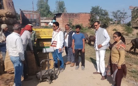 धान खरीद केंद्रों की नियमित निगरानी कराएं जिलाधिकारी - पू0न0नि0किसान मंच