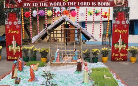 संत जोसेफ़ स्कूल में क्रिसमस कार्यक्रम का भव्य आयोजन