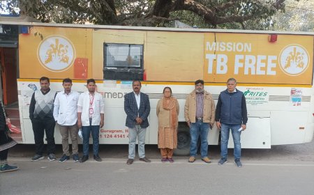 क्षयरोग मुक्त भारत मिशन में मेदांता टी बी फ्री चेकअप वैन कैंप आयोजित