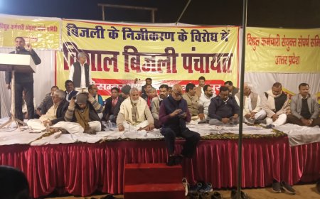 बिजली विभाग के निजीकरण के खिलाफ गोरखपुर में महापंचायत