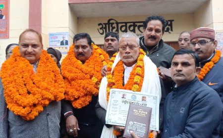 कलेक्ट्रेट बार एसोसिएशन के चुनाव में प्रमोद पालीवाल अध्यक्ष और रितेश महामंत्री