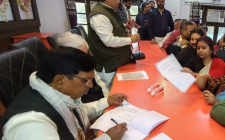 गोरखपुर में भाजपा महानगर अध्यक्ष पद हेतु  हुए 33 नामांकन