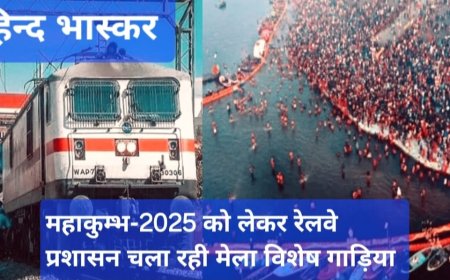 महाकुम्भ 2025 को लेकर रेलवे प्रशासन चला रही मेला विशेष गाड़िया