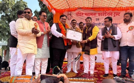 प्रोफेसर अजय कुमार शुक्ल महामना आइडल अवार्ड से सम्मानित