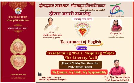 सोमवार 17 फरवरी को कुलपति करेंगी शोधार्थियों द्वारा पेंट की गयी दीवार का अवलोकन ; अच्छे कार्य के लिए देंगी प्रमाण पत्र