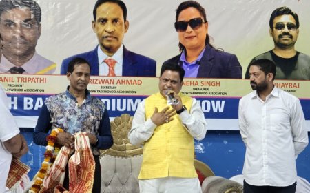 के0डी0 सिंह बाबू स्टेडियम में ताइक्वाडो चैम्पियनशिप का हुआ आयोजन