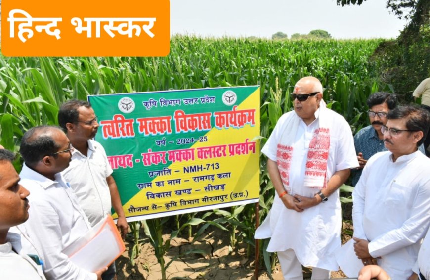 मक्के की फसल लगाने के लिए प्रचार प्रसार अभियान चलाया गया:-सूर्य प्रताप शाही