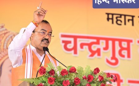 आतंकवादियों के नापाक मंसूबों को हमारे देश की सेना नेस्तनाबूत करने के लिए है तैयार:- केशव प्रसाद मौर्य