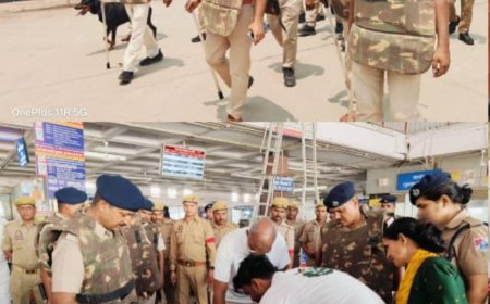 हाईअलर्ट के बीच डीडीयू जंक्शन पर चला सघन चेकिंग अभियान