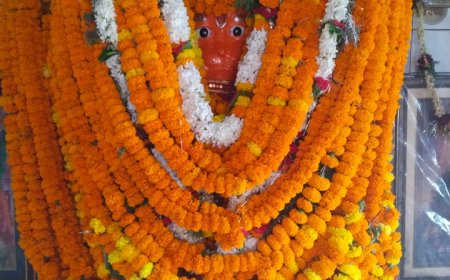 बड़े मंगलवार को  हनुमान जी का सजा दिव्य दरबार