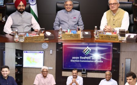 मुख्य निर्वाचन आयुक्त ने अरविंद केजरीवाल के नेतृत्व में पार्टी के प्रतिनिधि मंडल के साथ की बैठक