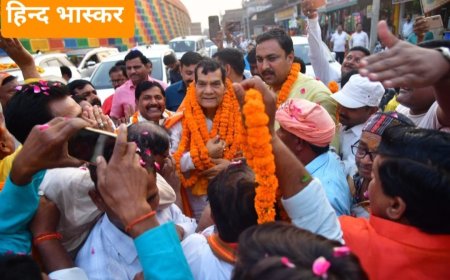 नगर विकास विभाग की योजनाओं का मंत्री एक शर्मा ने किया शिलान्यास एवं लोकार्पण