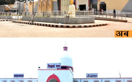 सिद्धार्थ नगर स्टेशन यात्रियों को महात्मा बुद्ध की पावन नगरी का दिला रहा एहसास