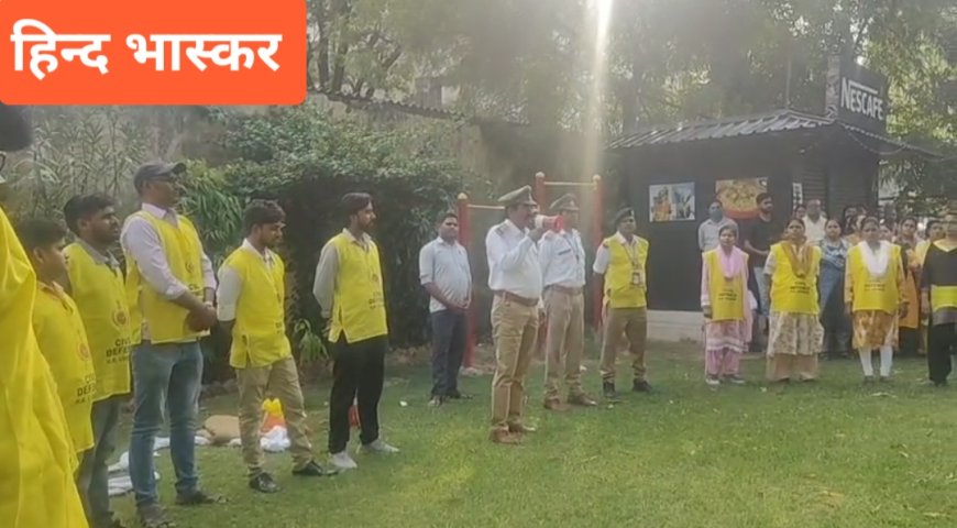 लखनऊ मंडल की सिविल डिफेंस टीम द्वारा आपातकालीन स्थितियों से निपटने के लिए मॉक ड्रिल का किया आयोजन