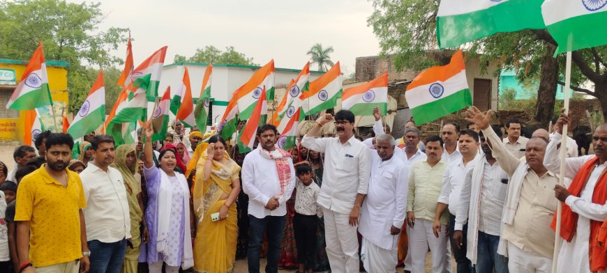 ऑपरेशन सिंदूर के सम्मान में निकाला गया भव्य तिरंगा यात्रा