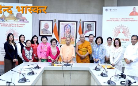 पांच देशों के 50 सदस्यीय प्रतिनिधिमंडल ने मुख्यमंत्री योगी आदित्यनाथ से मुलाकात की