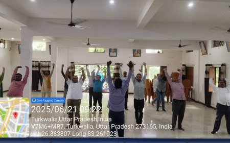 योग जीवन को निरोग बनाए रखने के लिए आवश्यक: ई० ए०एन०त्रिपाठी