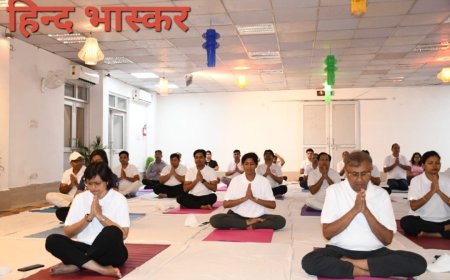 पूर्वोत्तर रेलवे लखनऊ मण्डल में मनाया गया 11वां ’अंतर्राष्ट्रीय योग दिवस’