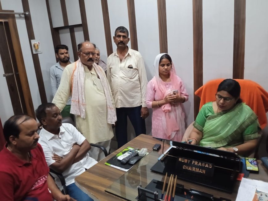 बरसात से पूर्व सभी नालियों की हो बेहतर सफाई:रूबी प्रसाद