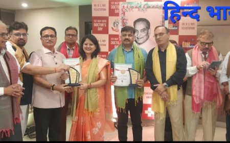 काशी में चिकित्सक दंपति को मिला डॉ0 वी. सी राय पुरस्कार