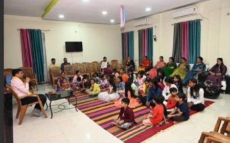 एनसीएल सीईटीआई परिसर में बच्चों ने सुनी मर्यादा पुरुषोत्तम श्री राम की जीवन गाथा