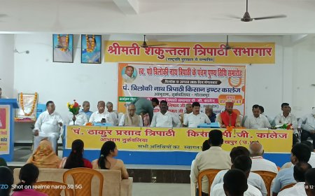 पं० त्रिलोकी नाथ त्रिपाठी की मनायी गयी पुण्य तिथि