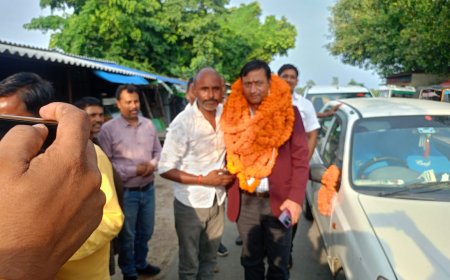 सार्क प्राइड अवार्ड से सम्मानित पी एन पाण्डेय का हुआ भव्य स्वागत