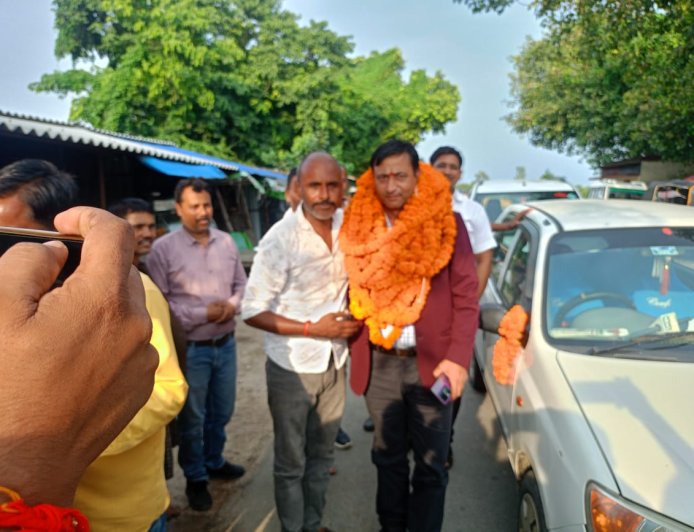 सार्क प्राइड अवार्ड से सम्मानित पी एन पाण्डेय का हुआ भव्य स्वागत