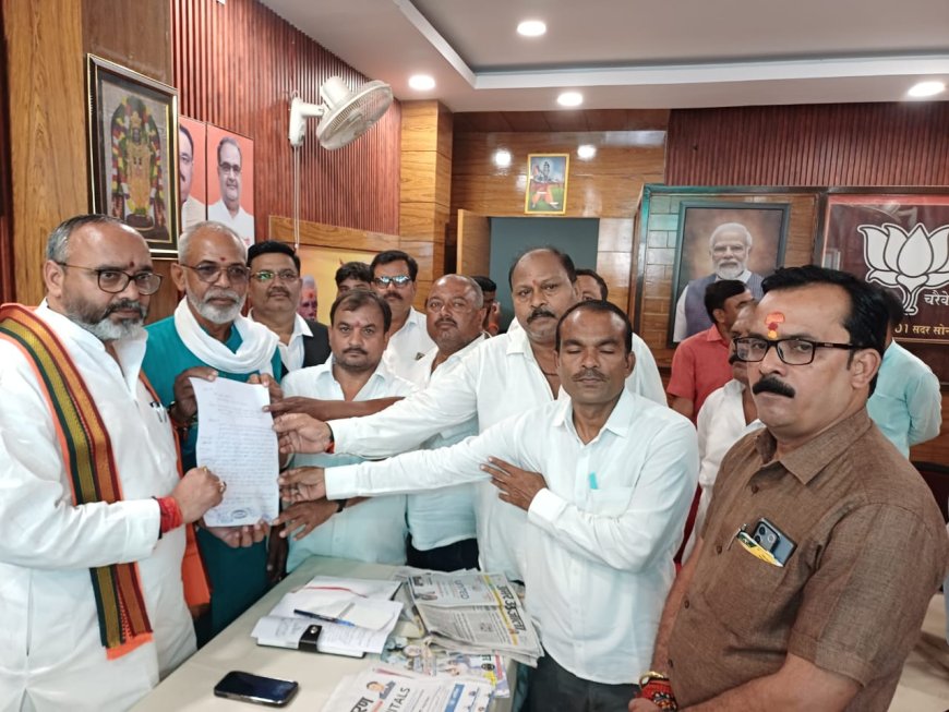ग्राम प्रधानों ने विभिन्न मुद्दों पर सदर विधायक को दिया पत्र