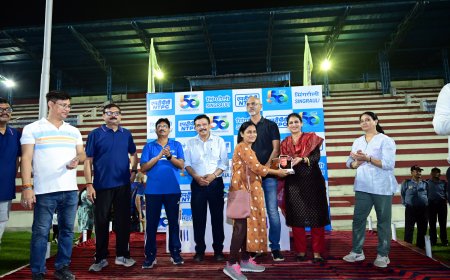 एनटीपीसी सिंगरौली ने मेजर ध्यानचंद की जयंती पर भव्य खेल कार्यक्रम का आयोजन किया