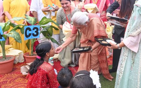 राजभवन में सेवा बस्तियों की 5100 कन्याओं का किया गया पूजन