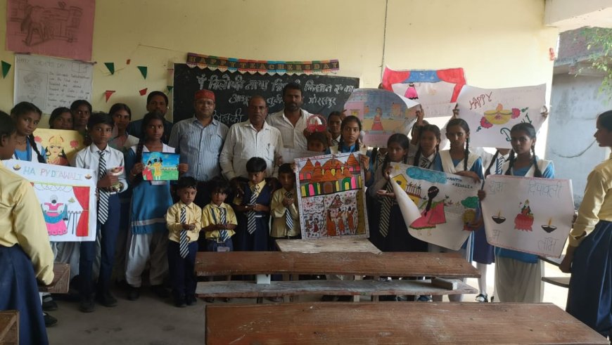 'अबकी दिवाली स्वदेशी वाली' की थीम पर आयोजित हुई प्रतियोगिता