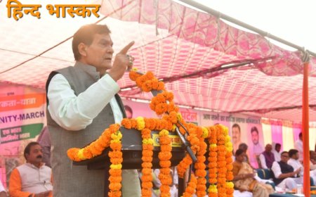 मंत्री ए.के. शर्मा की अगुवाई में नौपेड़वा से मोहम्मदपुर तक उमड़ा जनसैलाब