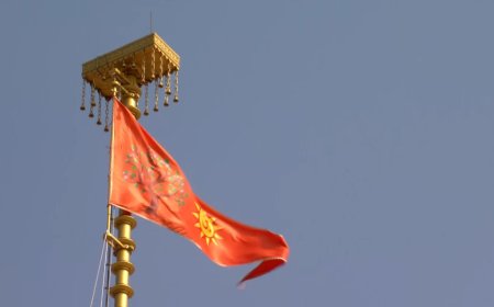 सनातन गौरव का क्षण, धर्मध्वज से आलोकित हुआ अयोध्या धाम