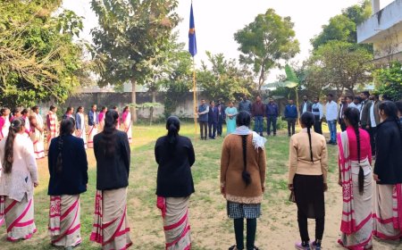 डी एल एड कॉलेज आभूराम  में स्काउट गाइड प्रशिक्षण शिविर हुआ आरंभ