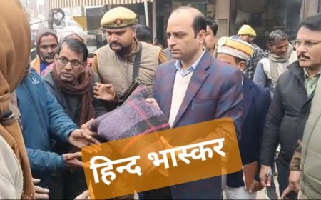 जिलाधिकारी ने रैन बसेरों का निरीक्षण किया शीतलहर के मद्देनजर अलाव, गद्दे-रजाई के दिए निर्देश